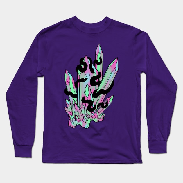 Crystal Serpents Long Sleeve T-Shirt by Serpent's Sun